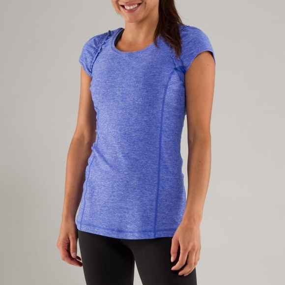 lululemon athletica Tops - Lululemon Run Full Tilt Short Sleeve Heathered